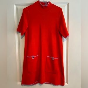 Anthropologie Maeve Mock-Neck Mini Sweater Dress